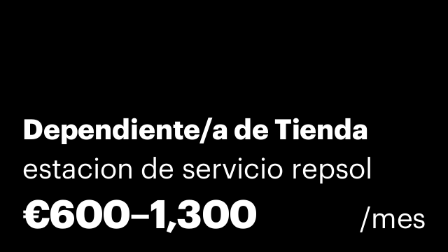 Dependiente/a de Tienda