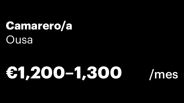 Camarero/a