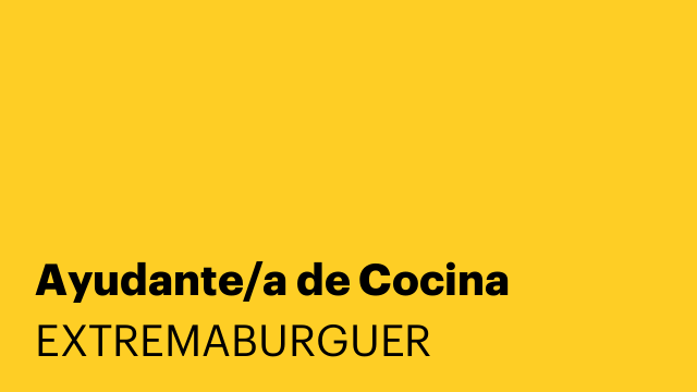 Ayudante/a de Cocina