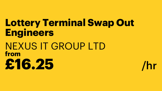 Lottery Terminal Swap Out Engineers