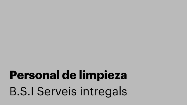 Personal de limpieza