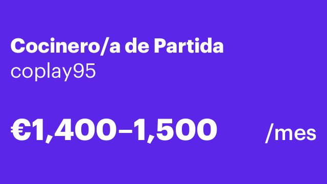 Cocinero/a de Partida