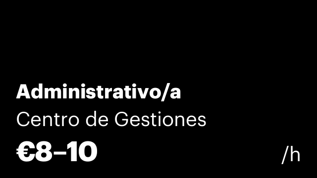 Administrativo/a