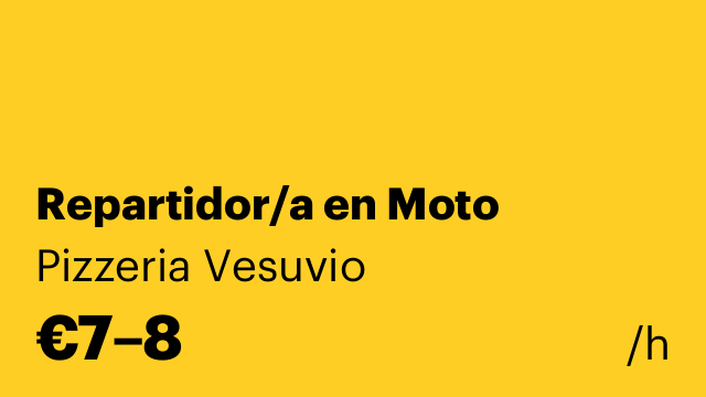 Repartidor/a en Moto