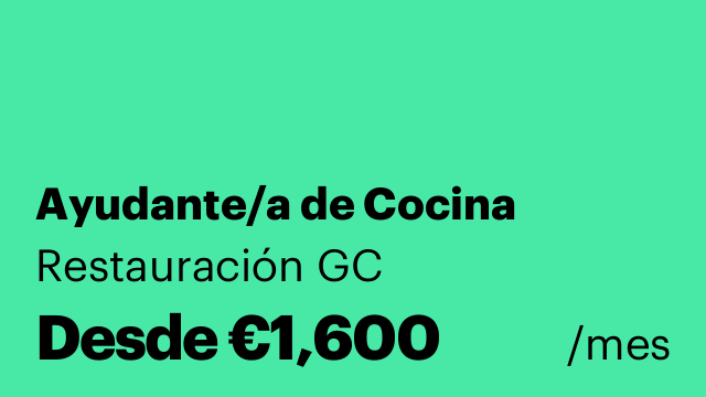 Ayudante/a de Cocina