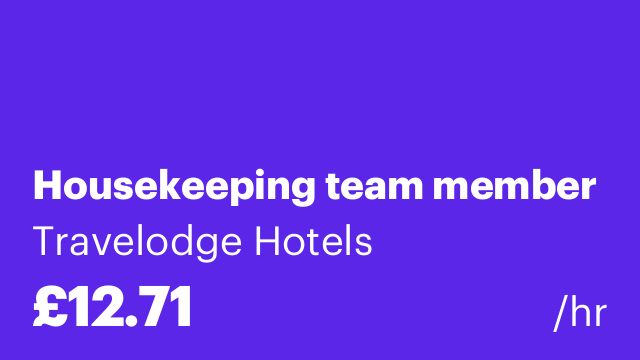 Housekeeping team member