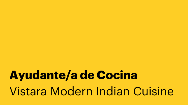 Ayudante/a de Cocina