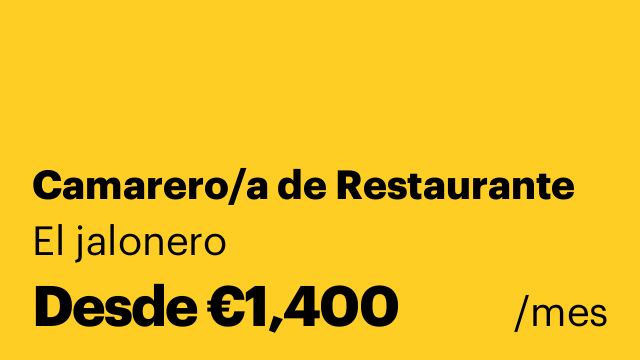 Camarero/a de Restaurante