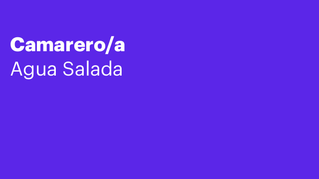 Camarero/a