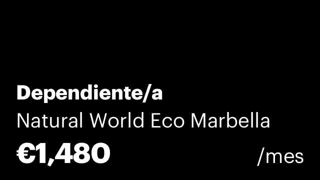 Dependiente/a