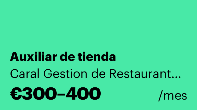 Auxiliar de tienda
