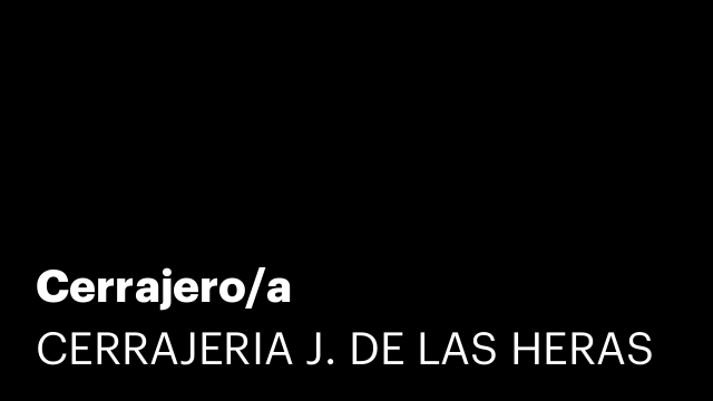 Cerrajero/a
