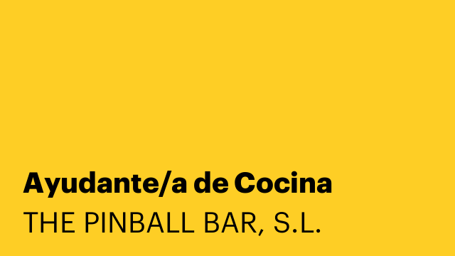 Ayudante/a de Cocina