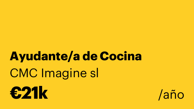 Ayudante/a de Cocina