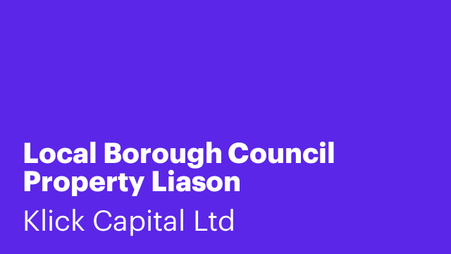 Local Borough Council Property Liason