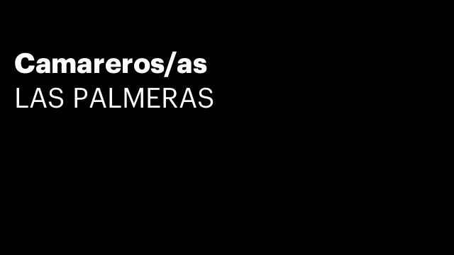 Camareros/as
