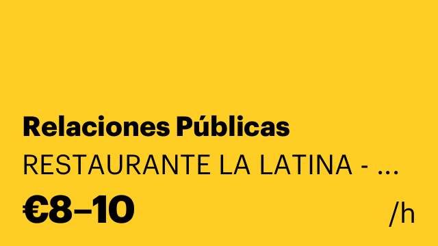 Relaciones Públicas