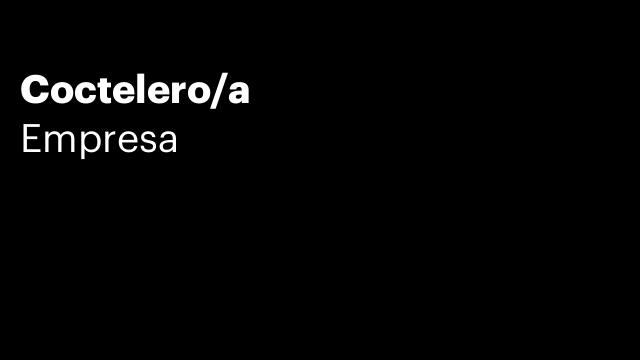 Coctelero/a