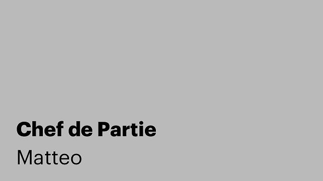 Chef de Partie
