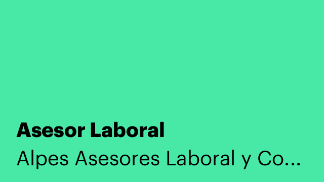 Asesor Laboral