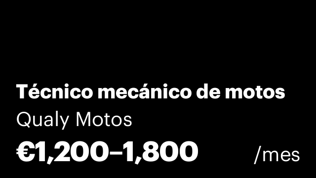 Técnico mecánico de motos