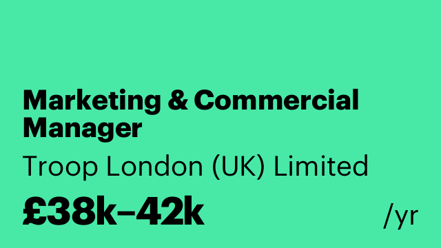 Marketing & Commercial Manager