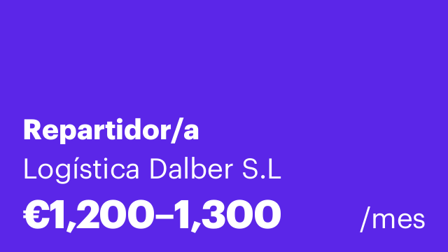 Repartidor/a