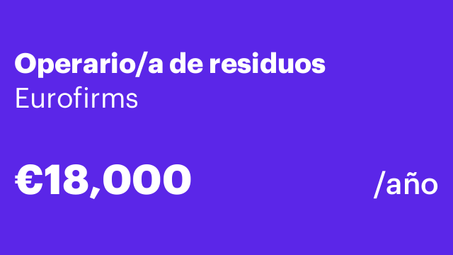Operario/a de residuos