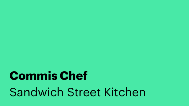 Commis Chef