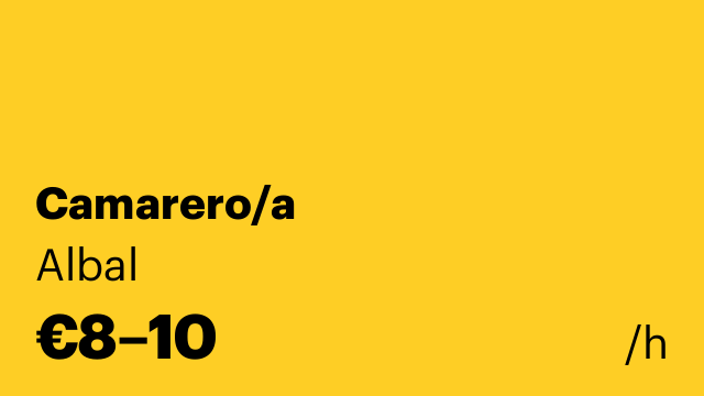 Camarero/a