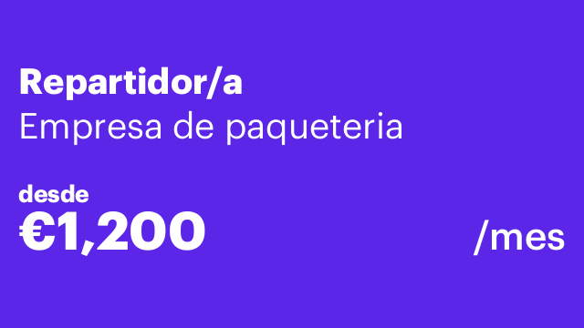 Repartidor/a