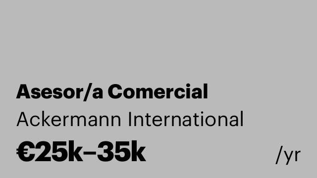 Asesor/a Comercial