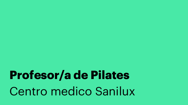 Profesor/a de Pilates