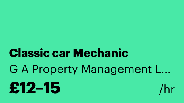 Classic car Mechanic
