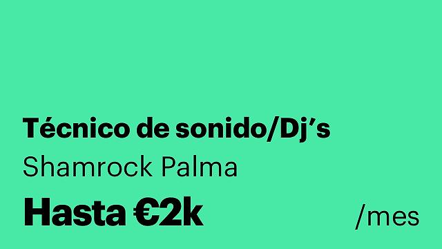 Técnico de sonido/Dj’s