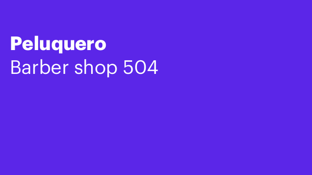 Peluquero