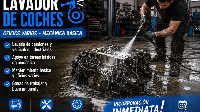 🔧 LAVADOR DE VEHÍCULOS INDUSTRIALES / MECÁNICA BÁSICA