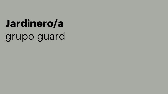 Jardinero/a