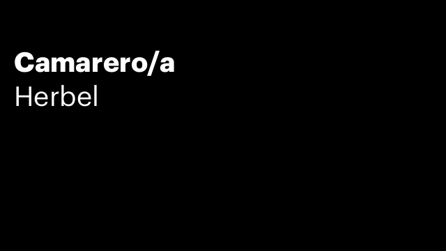 Camarero/a