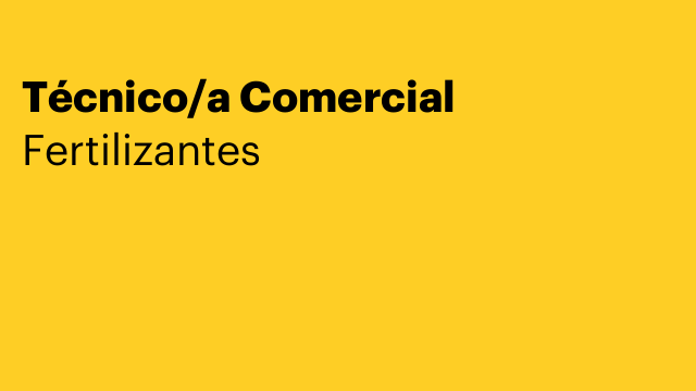 Técnico/a Comercial