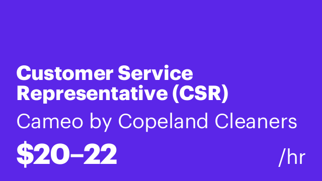 Customer Service Representative (CSR)