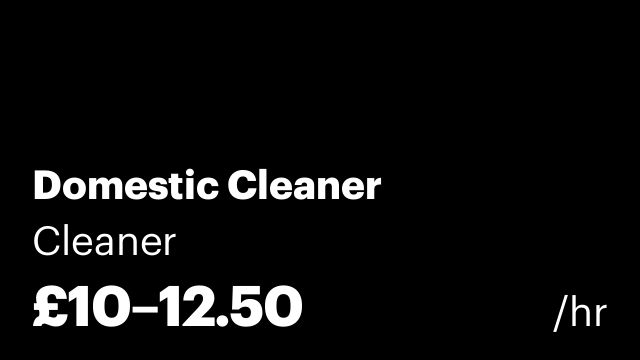 Domestic Cleaner