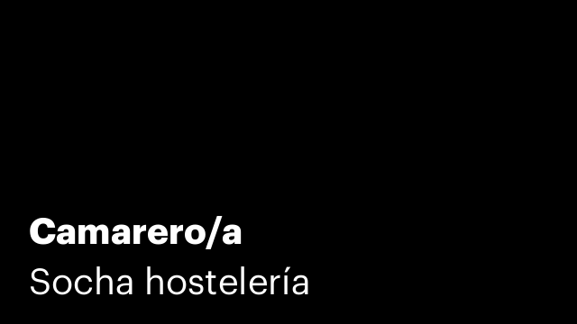 Camarero/a