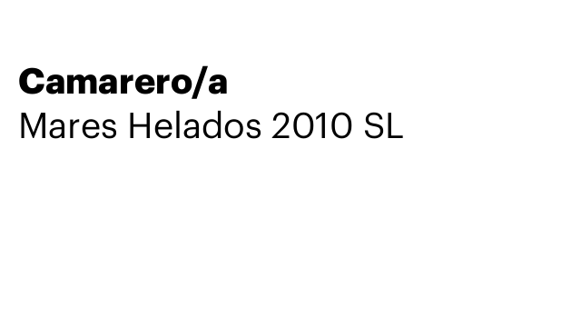 Camarero/a