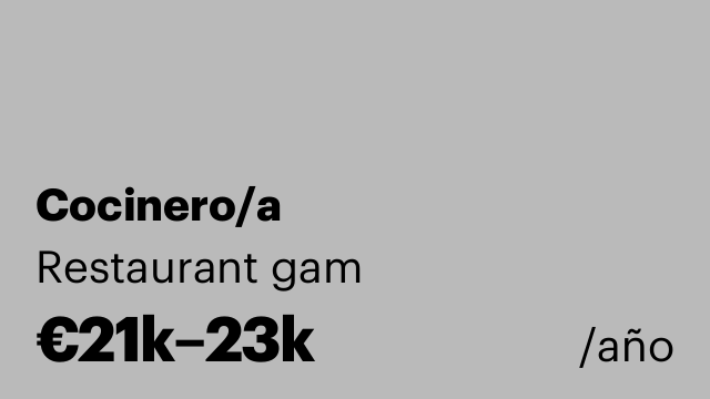 Cocinero/a