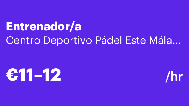 Entrenador/a