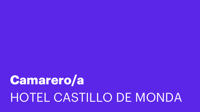 Camarero/a