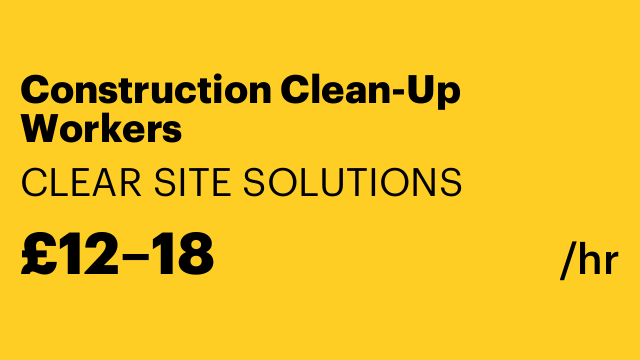 Construction Clean-Up Workers
