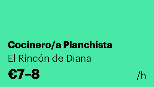 Cocinero/a Planchista