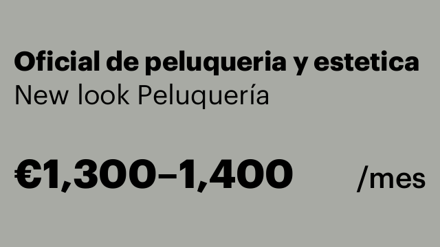 Oficial de peluqueria y estetica